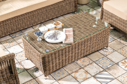 Плетеный кофейный стол OPAL