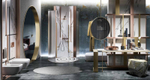 Смеситель для раковины Gessi Anello, высокий, длинный излив, цвет Copper PVD
