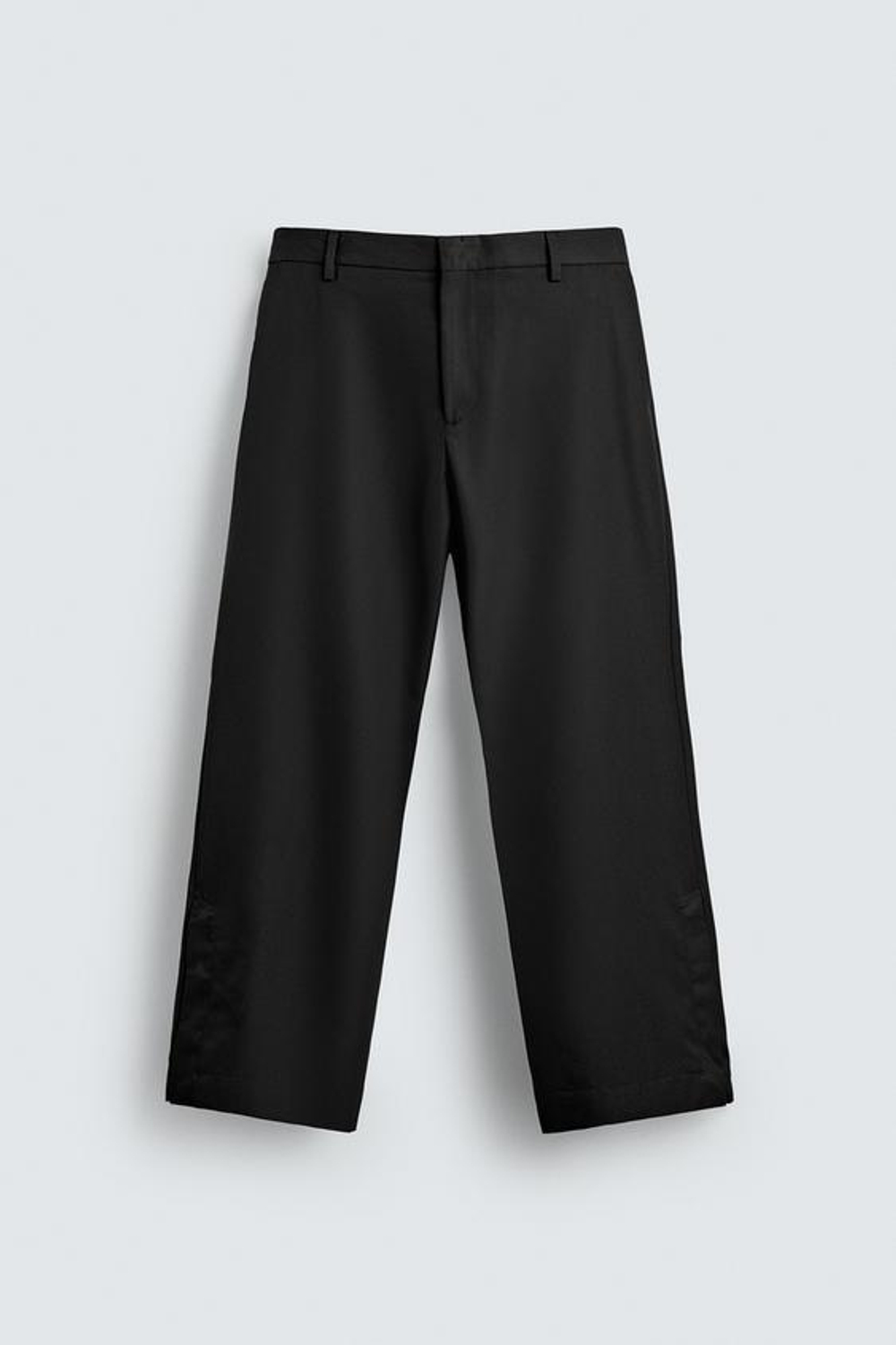 ZARA БРЮКИ FLARED FIT, ЧЕРНЫЙ