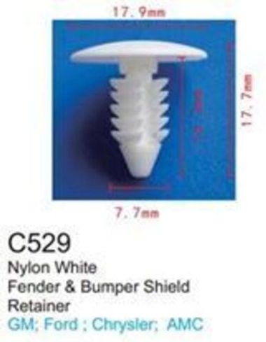 Клипса для крепления внутренней обшивки а/м GM пластиковая (100шт/уп.) Forsage клипса C0529( GM )