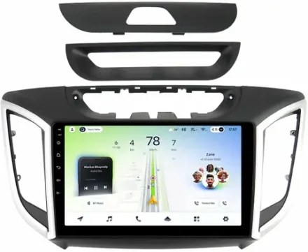 Магнитола для Hyundai Creta 1 2016-2021 - Teyes CC4L монитор 9" IPS на Android 14, Snapdragon 662, CarPlay, 4G SIM-слот