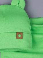 Шапка с ушками осенняя и снуд для детей