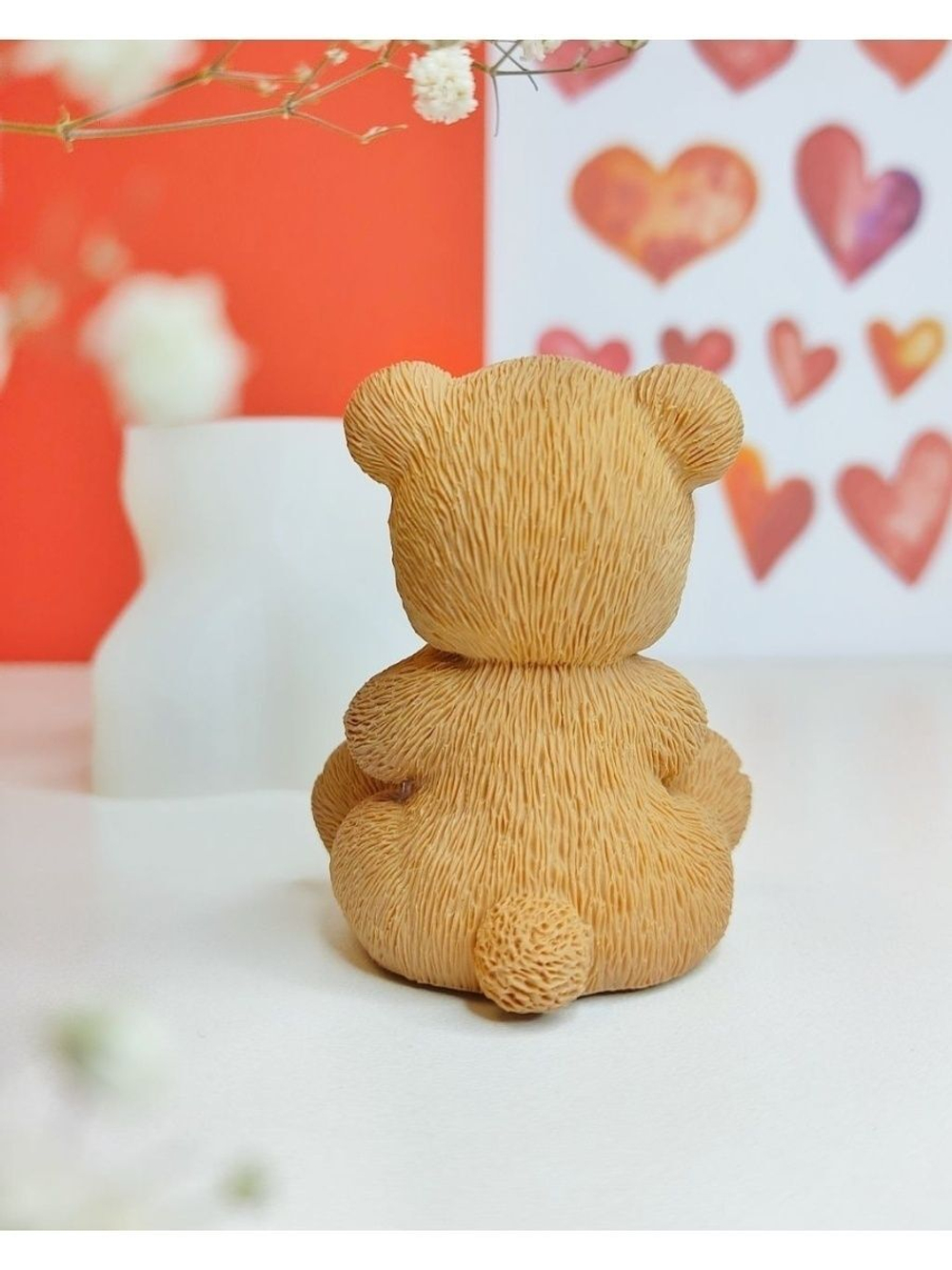 Силиконовый молд "Мишка Лайкер" 3D
