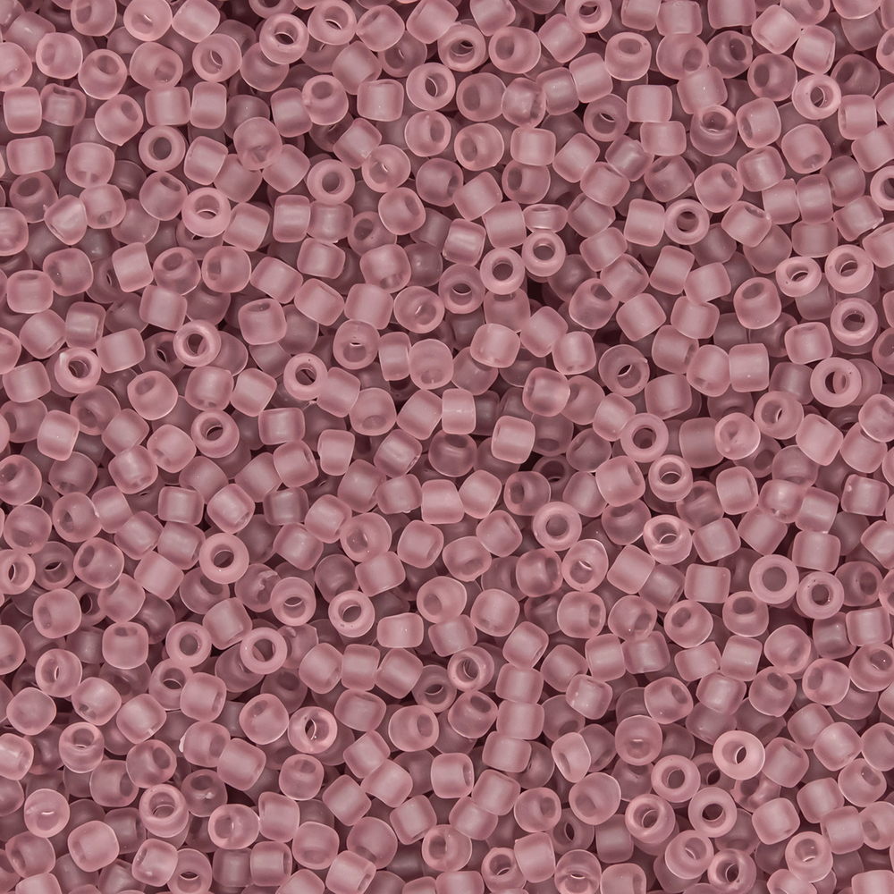 Японский бисер TOHO Round 15/0 (№6F), прозрачный матовый