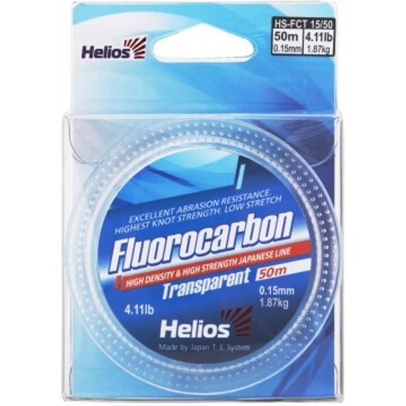 Леска Helios FLUOROCARBON Transparent 0,15mm/50 (HS-FCT 15/50)