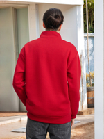 Толстовка мужская с зип-воротником "Moscow" красный