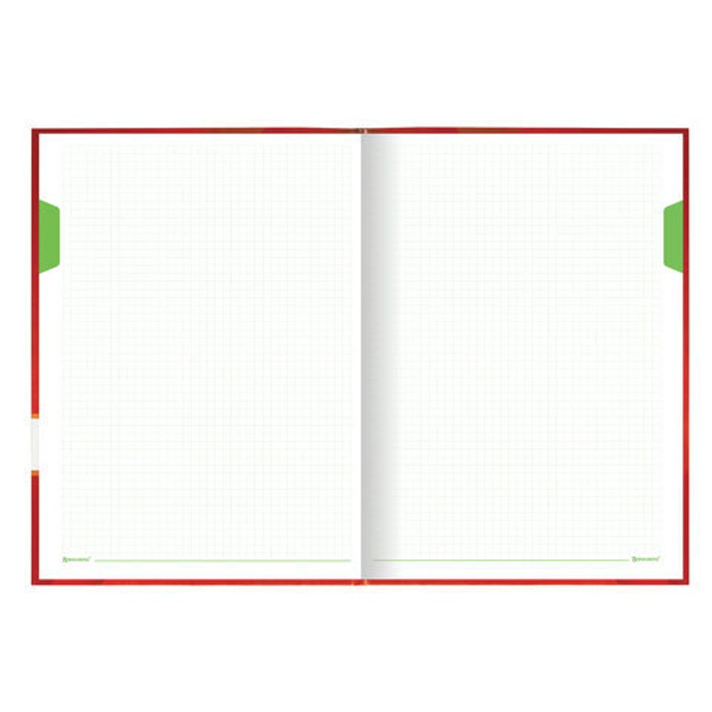 Блокнот БОЛЬШОЙ ФОРМАТ (215х295 мм) А4, 128 л., твердый, клетка, блок 4 цвета, BRAUBERG, "Стиль", 111592