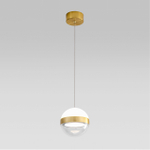 5036/9L L-VISION ODL24 355 ант.бронза/прозрачн/молочный/металл/акрил Подвес LED 9W 4000K 480лм RONI