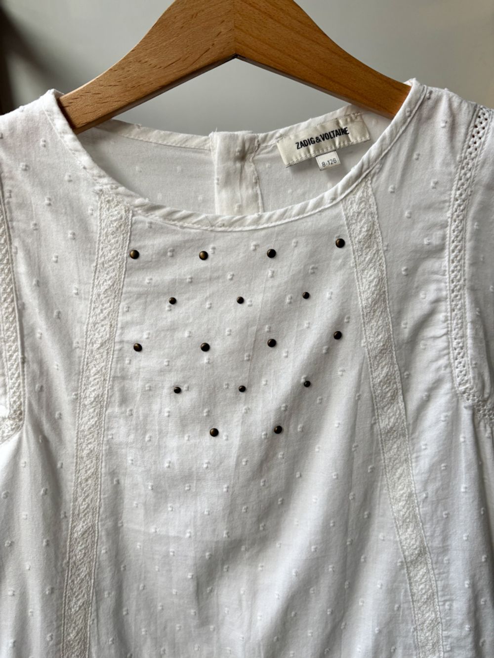 Хлопковая блузка Zadig & Voltaire, 128