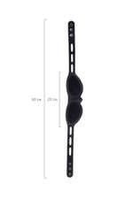 Черная плотная силиконовая маска (Цвет: черный)