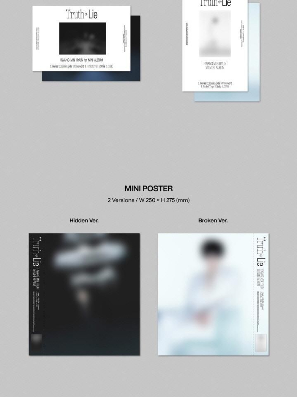 Альбом HWANG MIN HYUN - Truth or Lie 1st Mini Album RANDOM Version