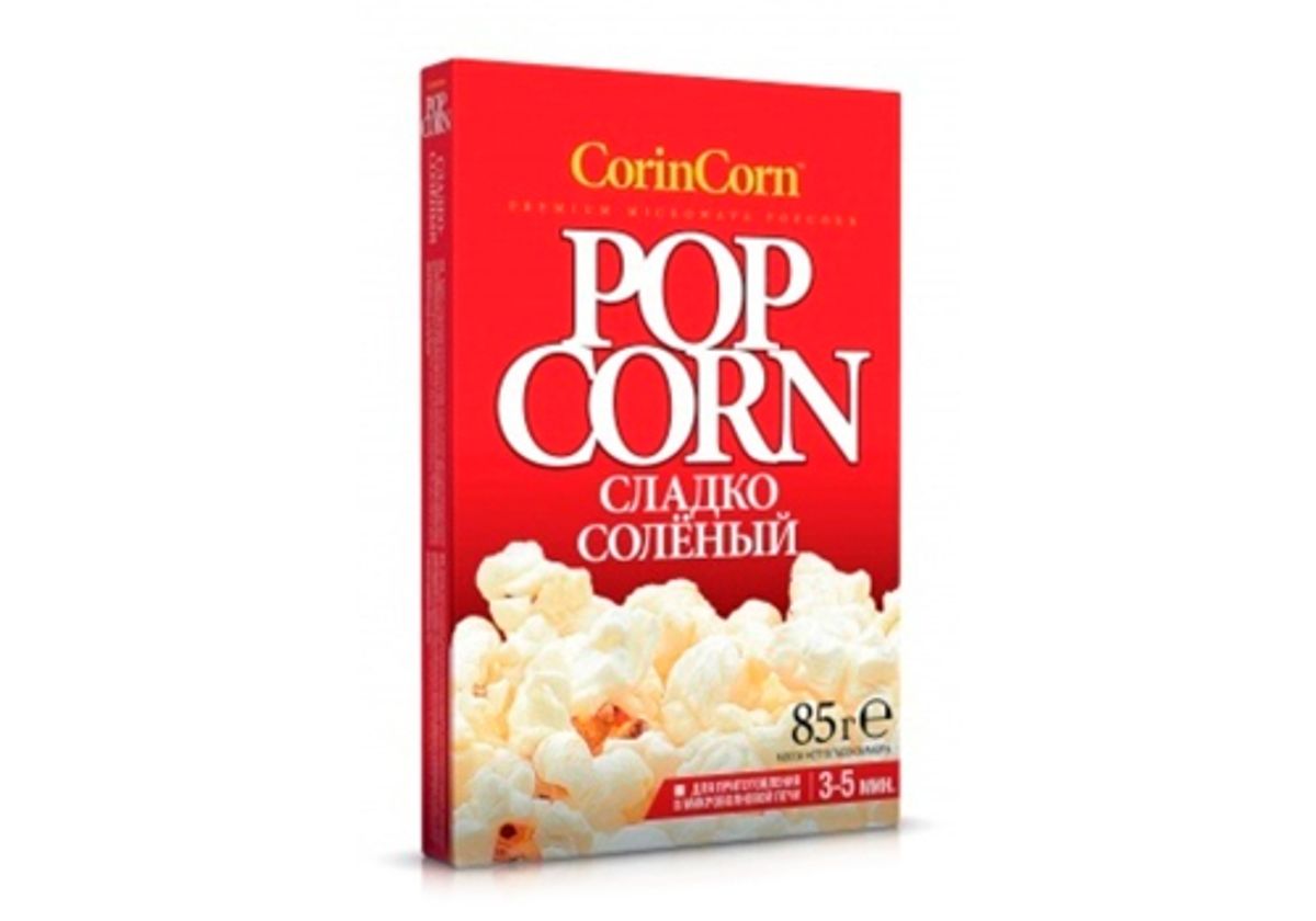 Зерна кукурузы для приготовления в СВЧ сладко-соленые CorinCorn, 45г