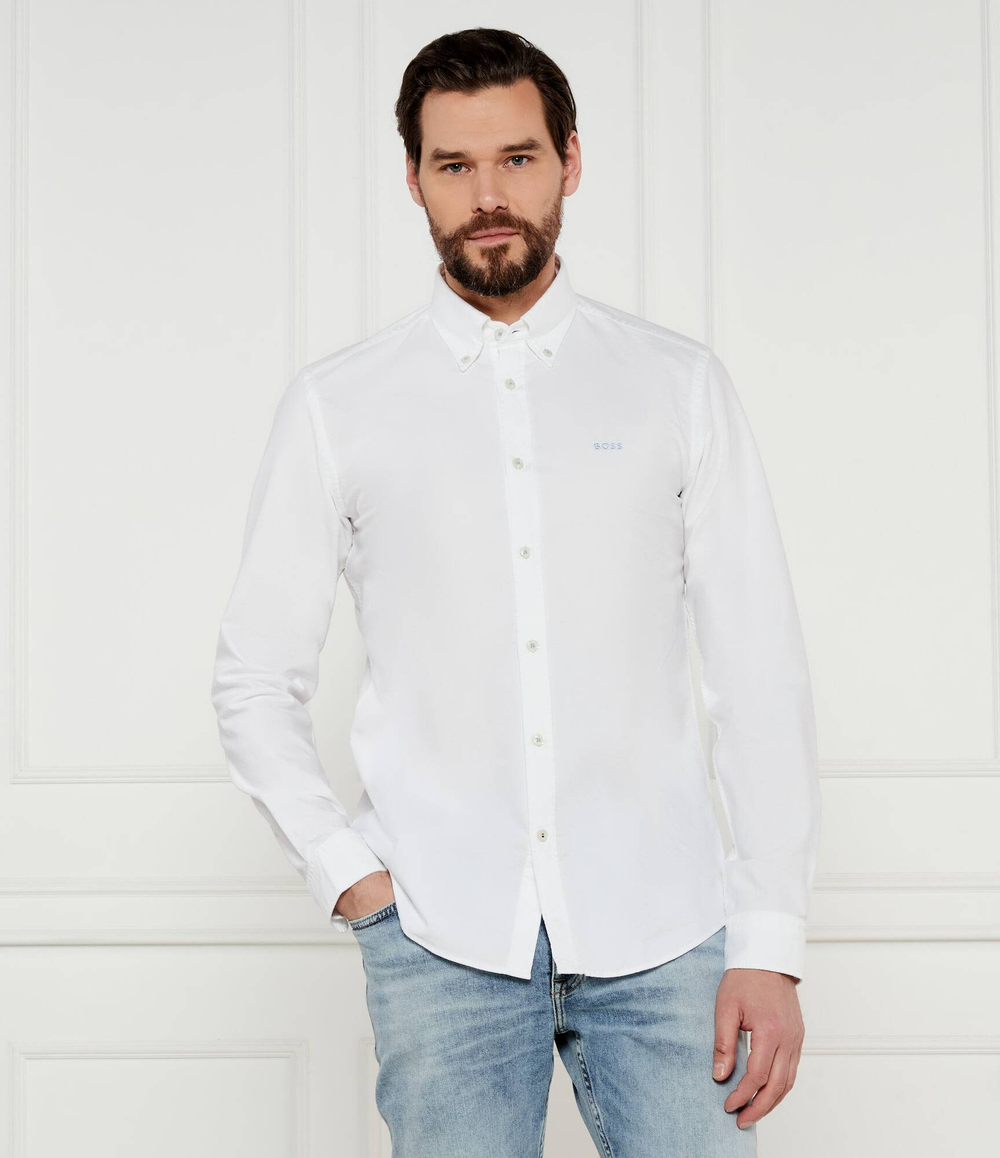 Рубашка H-ROAN-BD-E-C1-243 BOSS BLACK - белый(50521996)
