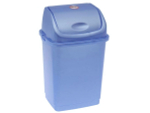 Ведро для мусора 8л "Камелия" голубой перламутр