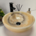 Раковина из оникса Bowl Yellow TinLip BO-62926 40*40*15 140