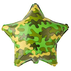Шар Звезда "Камуфляж" 45 см зеленая