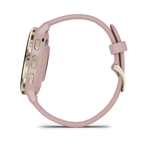 Умные часы Garmin Venu 3S 41 мм Безель из нержавеющей стали из мягкого золота с корпусом в форме пыльной розы и силиконовым ремешком