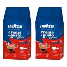 Кофе в зернах Lavazza Crema e Gusto Espresso Classic 1 кг, 2 шт