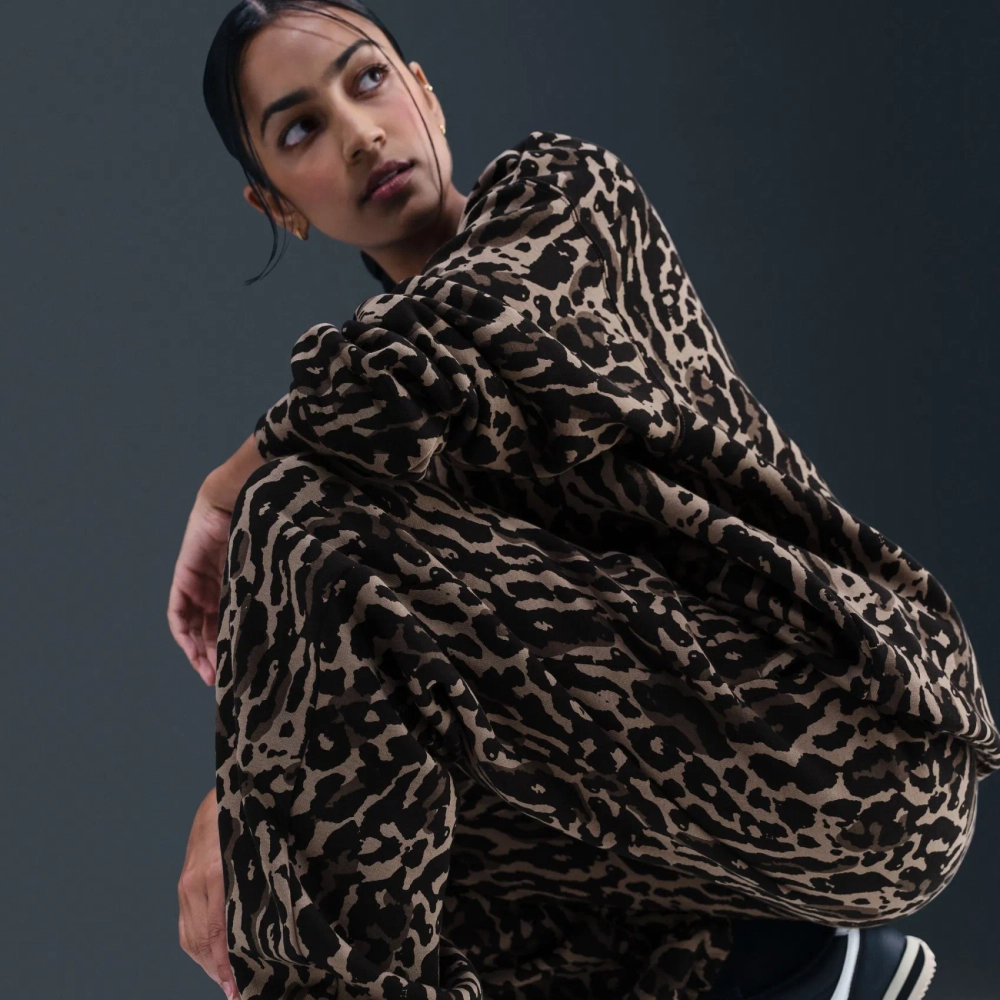 IB2366-010 Брюки Nike Phoenix Fleece Hr Os Aop Pnt W