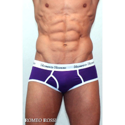 Мужские трусы брифы баклажановые Romeo Rossi RR366-5 Brief