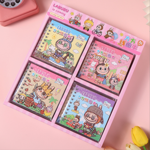 Блокнот с наклейками "Labubu DIY"