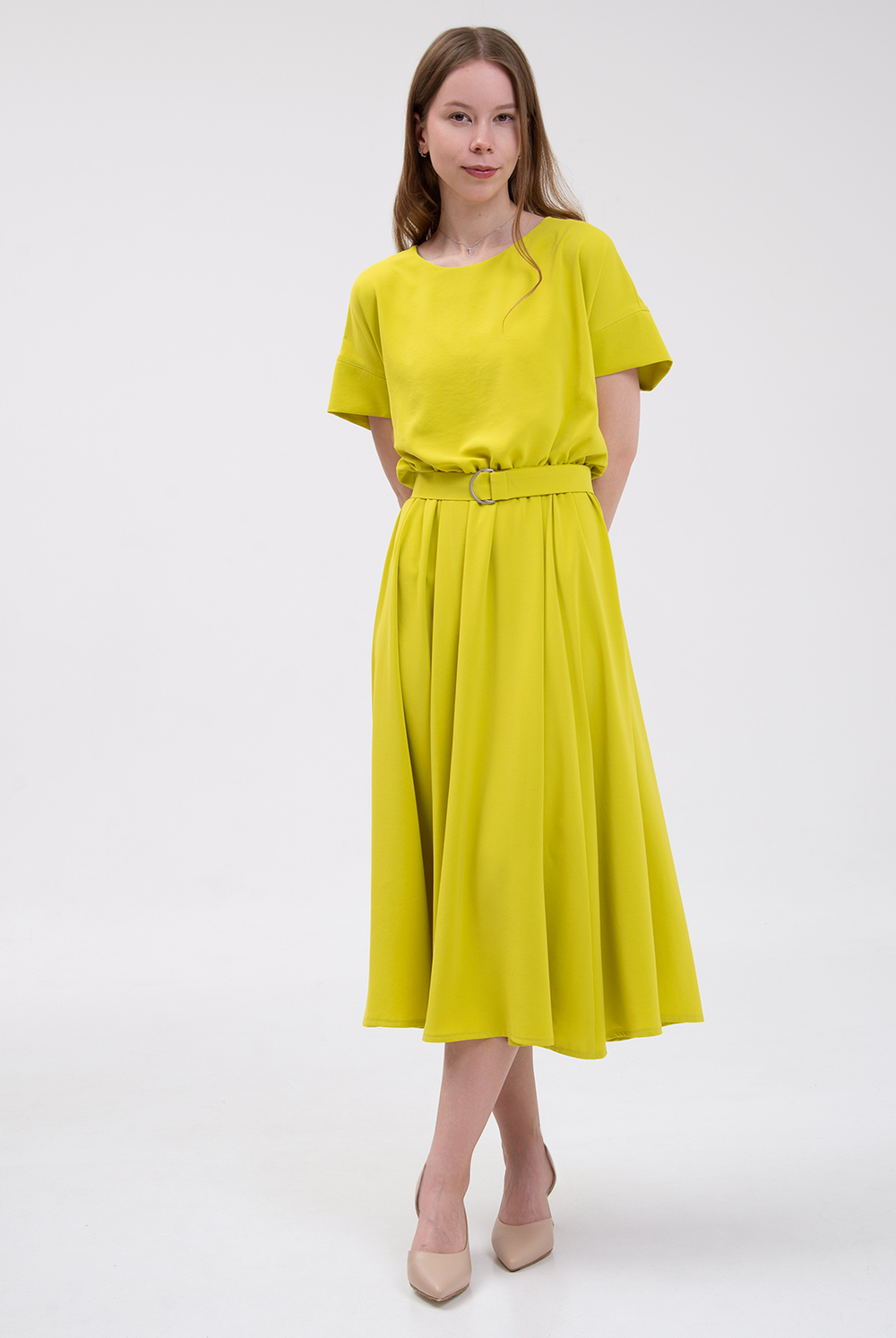 Платье женское 3989зп, оливковый #526Ол053989зп