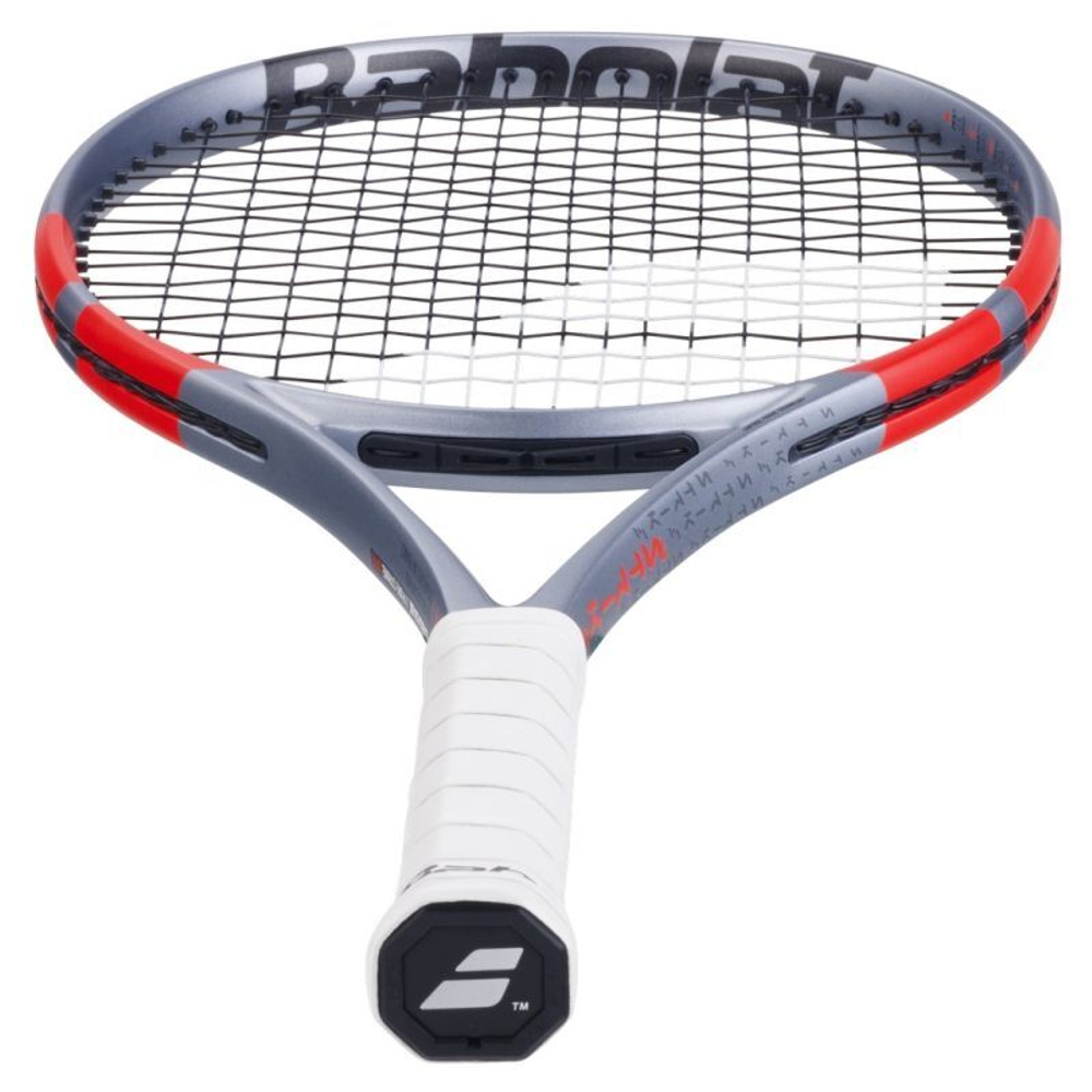 Теннисная ракетка Babolat Pure Strike Lite 4-gen - grey/fluo strike + струны