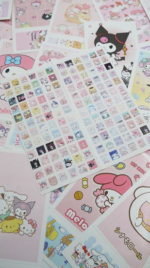 Набор открыток, карточек и наклеек "Санрио / Sanrio", 188 предметов