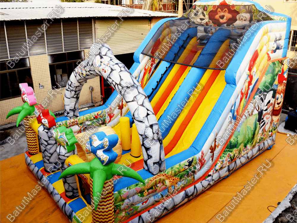 Коммерческий надувной батут "Солнечный остров" 7.5*5*5 м