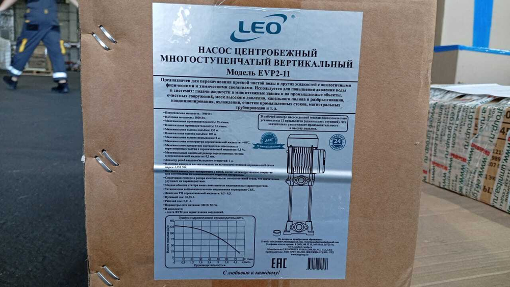 Насос LEO EVP2-11 (380)
