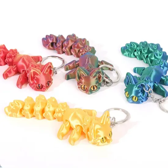 Брелок 3d-печатный Лиса в ассорт. 12 см