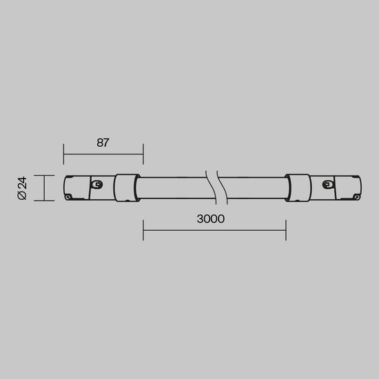 Трековый светильник Technical TR209-1-48W3K-B