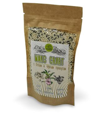«SALAD MIX» с белым и чёрным кунжутом - микс для салатов, выпечки, йогуртов, 110 г.