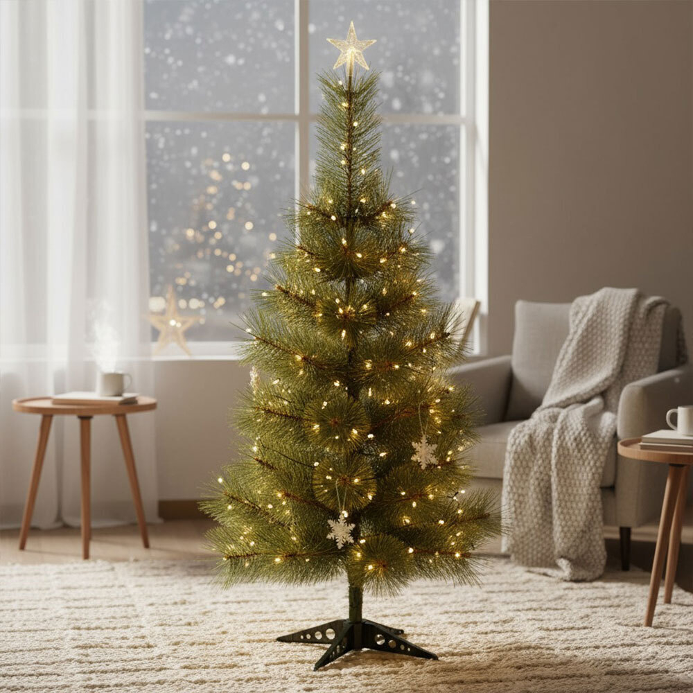 Елка 90см зеленая 41 ветка, на пластиковой подставке, HJ 90-29