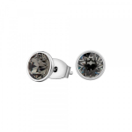 Серьги-пусеты Fiore Luna Crystal Silver Night SWE298 CSN S