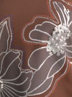 Блуза Цветочная рапсодия (коричневая) Б15310-18М LT Collection