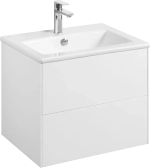 Тумба-умывальник Акватон Сохо 60 1A258001AJ010 белый глянец с раковиной Элина 60