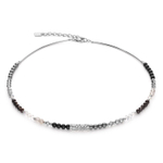 Колье Coeur de Lion Black-Grey 6020/10-1312