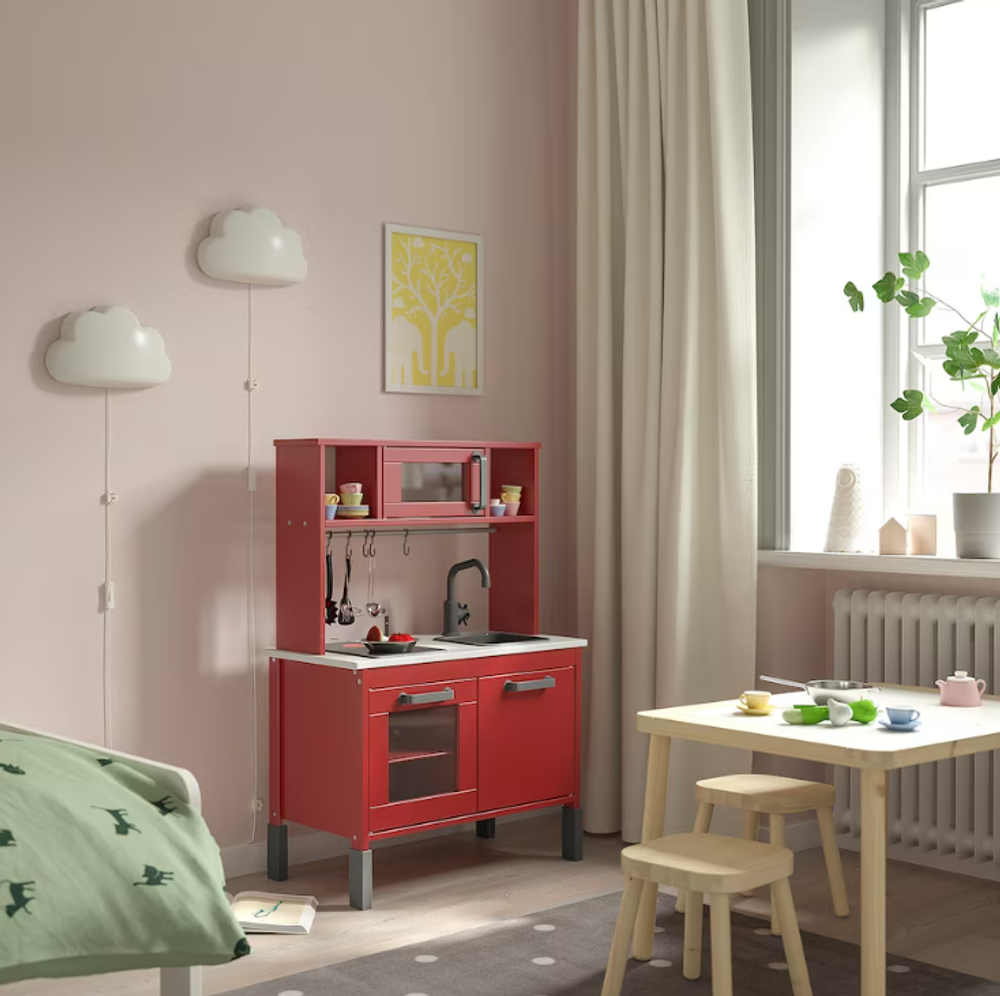 ДУКТИГ DUKTIG Детская игровая кухня 72х40х109 см, красная