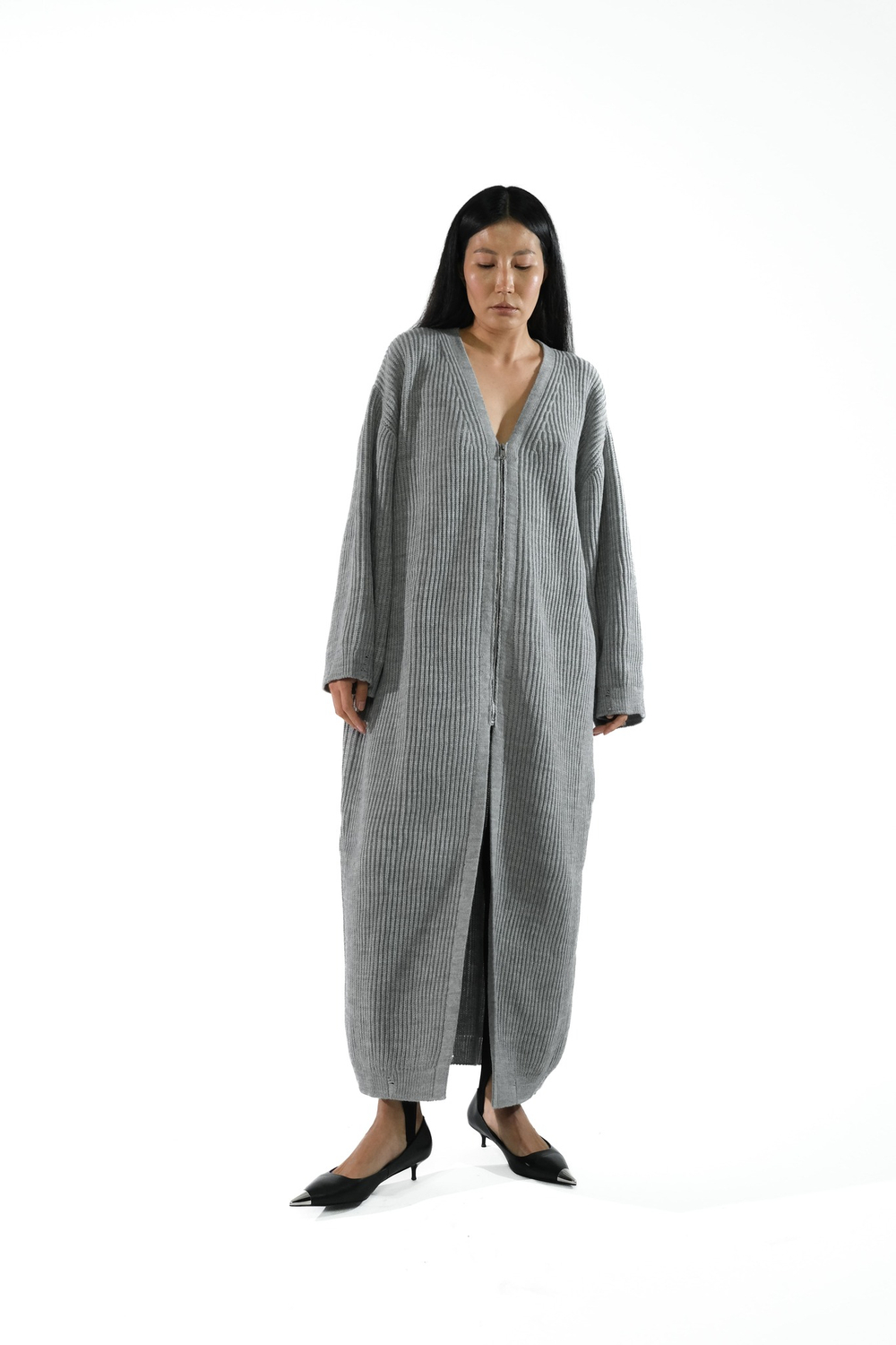 Платье на молнии WARM GRAY