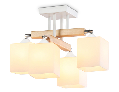 Подвесная люстра TR9512/4 WH/CH/FR белый/хром/белый матовый E27*4 max 40W D567*266