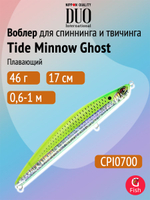Воблер для рыбалки DUO Tide Minnow Ghost 170F, ACC0647 Pearl Red Head Mullet, 170 мм, 46 г, плавающий, минноу