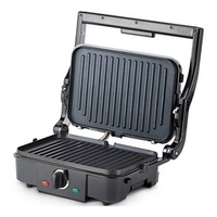 Гриль Vitek VT-2630, 1500Вт, антипригарное покрытие, черный/серебристый