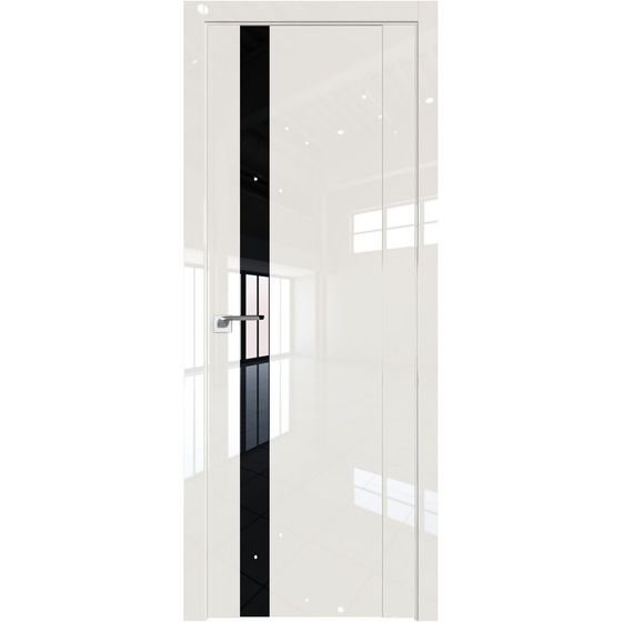 Межкомнатная дверь глянцевая Profil Doors 62L магнолия люкс остеклённая