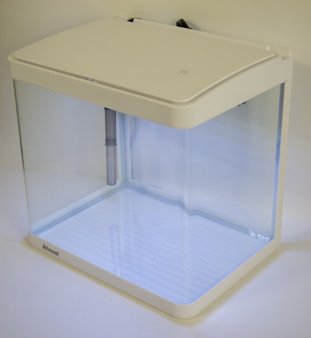 Аквариум Atman XR-320 белый, 25 литров, 32х24х32см,с LED светильником и фильтром