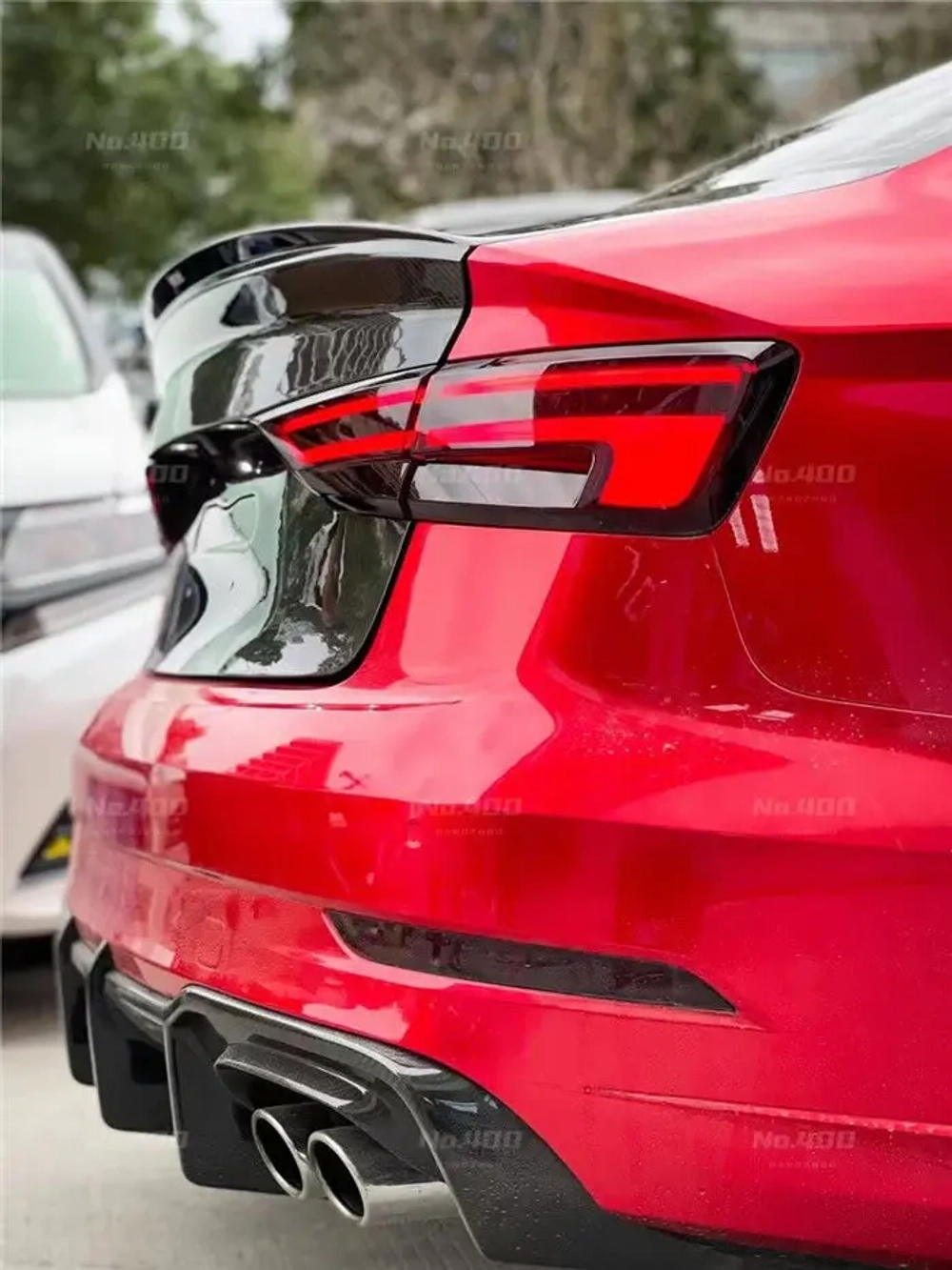 Карбоновая крышка багажника со спойлером для AUDI A3 & A3 S LINE & S3 & RS3 2014-2020 Sedan Ауди седан