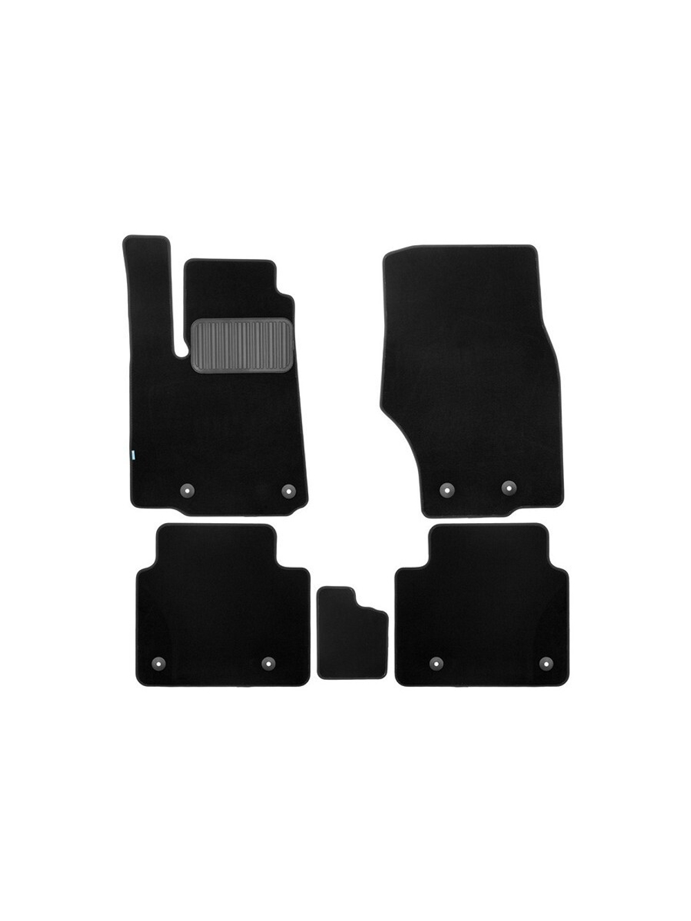 Коврики в салон для JEEP Grand Cherokee 2021-, кроссовер, 5шт (текстиль) KLEVER0502400922110KH