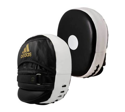 Лапы Ultimate Classic Air Mitts Vacuum Pad черно-бело-золотые adiBAC0112