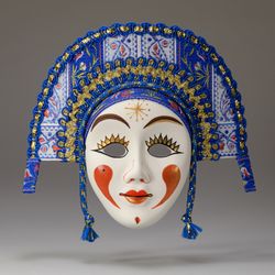 Интерьерная малая маска Полосочка