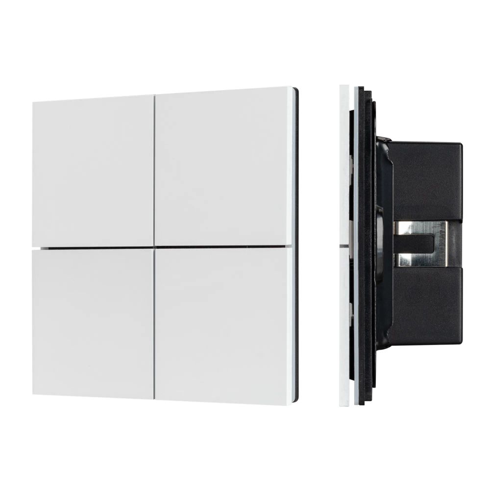 INTELLIGENT ARLIGHT Кнопочная панель KNX-304-23-IN White (BUS, Frameless) (IARL, IP20 Металл, 2 года) 038365